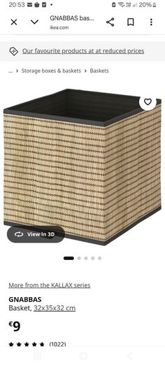 Ikea Kallax Unit, includes metal base frame and 4 bamboo inserts.