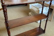 Antique Victorian Mahogany 3-Tier Whatnot / Etagere Display Shelf (Upcycle/Restoration Project)