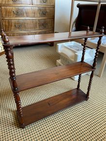 Antique Victorian Mahogany 3-Tier Whatnot / Etagere Display Shelf (Upcycle/Restoration Project)