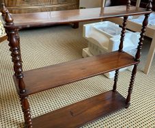 Antique Victorian Mahogany 3-Tier Whatnot / Etagere Display Shelf (Upcycle/Restoration Project)