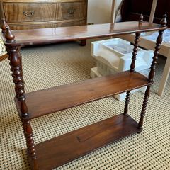 Antique Victorian Mahogany 3-Tier Whatnot / Etagere Display Shelf (Upcycle/Restoration Project)