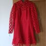 Red crochet designer Michelle Keegan skater dress for communion wedding party sun holidays M 10 12 Image 6