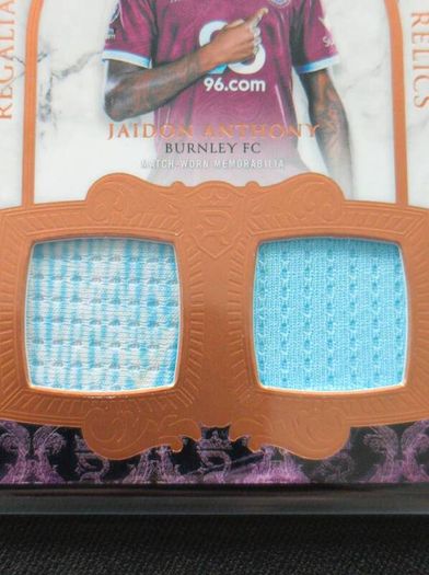 Jaidon Anthony Regalia Relics Match-Worn Memorabilia Topps Royalty Premier League