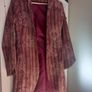 The Aine Collection Burgundy Wool Blend Brocade Coat  UK 10 Image 10