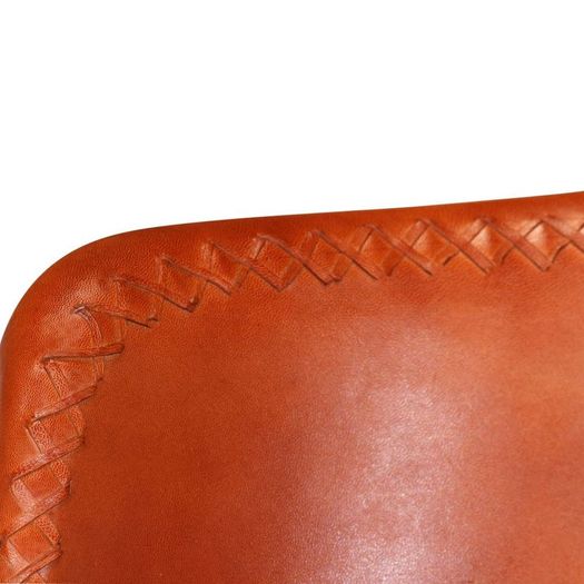 Dining Chairs 6 pcs Brown Real Leather