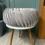 Clyde grey velvet lampshade 57x25cm Image 5