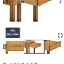 Oak console table Image 6