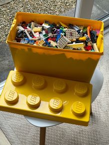 Official LEGO Classic Yellow Storage Tub Packed Full (-3kg Bricks)