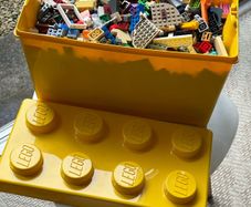 Official LEGO Classic Yellow Storage Tub Packed Full (-3kg Bricks)