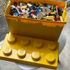 Official LEGO Classic Yellow Storage Tub Packed Full (-3kg Bricks)