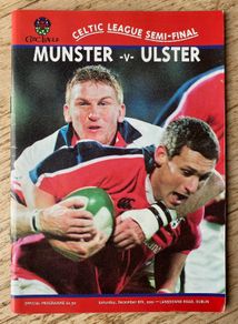 2001 Munster v Ulster - Celtic League Semi Final Programme