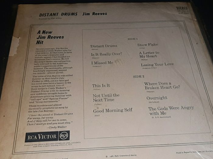 record  jim Reeves distant drums