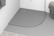 Shower Base Tray SMC Grey 90x90 cm