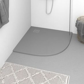 Shower Base Tray SMC Grey 90x90 cm