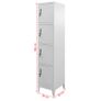 Locker Cabinet with 4 Compartments 38x45x180 cm Image 2