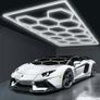 14 Hexagon LED Lighting with border Car Showroom 4.845 x 2.435 metre Image 9