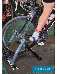 wheel-on indoor bicycle trainer.