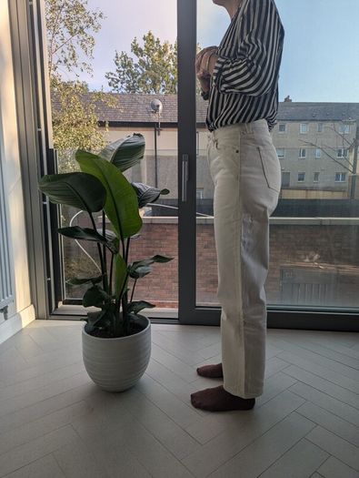 &other stories white jeans