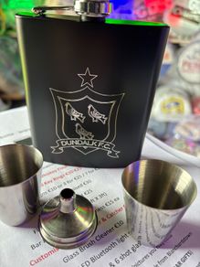 dundalk fc whiskey hip flask sets