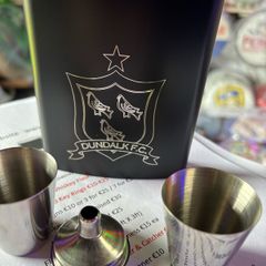 dundalk fc whiskey hip flask sets