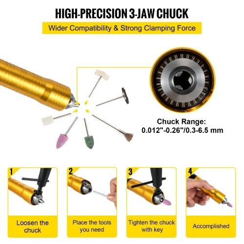 Flex Shaft Grinder 780W Rotary Tool 500-23000RPM Rotary Carver with 1/4" 3-Jaw Chuck & Stepless Speed Foot Pedal Hanging Grinding Machine 131PCS Accessories for Jewelry Polishing Grinding DIY