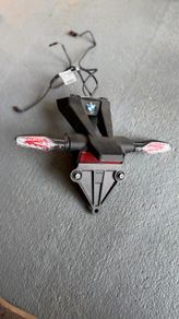 BMW S1000RR. Genuine License Plate Bracket/LED indicators.