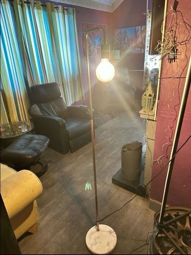 marble base lamp