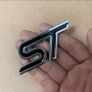 Ford ST Badge Metal Styling Red Blue Black ST Chrome Car Emblem Badge Auto Decal 3D Sticker Emblem for Ford Focus ST Mondeo Image 3