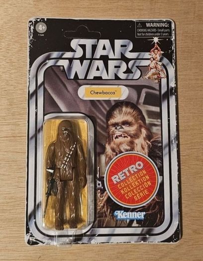 Star Wars Chewbacca 3.75 " Scale (Unpunctured) From The New Retro Collection New & Unopened