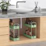 Brand New 3-Tier Storage Trolley Cart Slide-Out Slim Rolling Utility Cart Mobile Storage Image 5