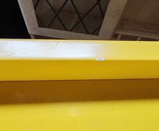 Ligne Roset Desk by Thibault Desombre Mustard Finish | Designer Piece