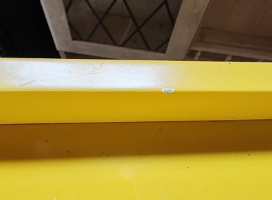 Ligne Roset Desk by Thibault Desombre Mustard Finish | Designer Piece