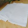 Vintage linen napkins, White linen Damask Image 4