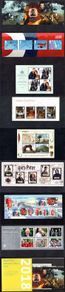 2018 Great Britain Royal Mail Miniature Sheets Pack with all miniature sheets issue in the year Mint Never Hinged (MNH)