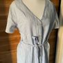dress midi blue white stripes cotton Mountain Warehouse size 12 new Image 3