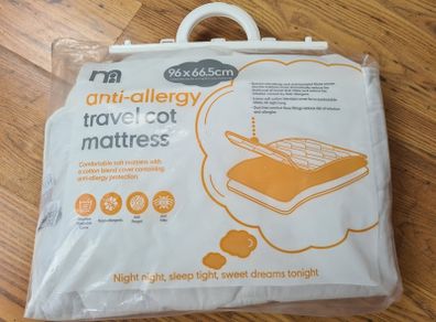 Travel cot mattress