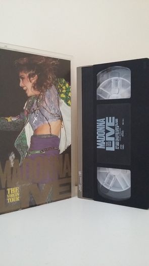 Madonna Live 1985 The Virgin Tour Vintage Vhs Pal Video Cassette Tape