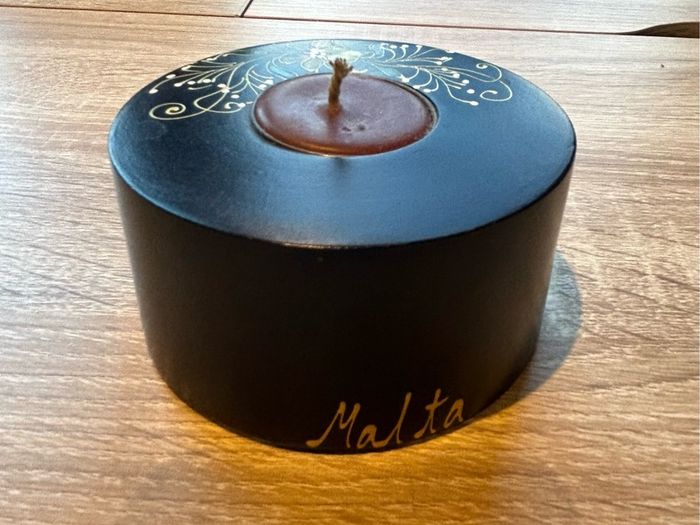 Candle & Holder from Malta