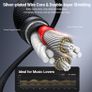 Aux Cable 3.3FT Braided Stereo 3.5mm Audio Cable Headphone Mini Jack Male to Male Auxiliary TRS Lead Compatible with iPhone Galaxy iPad iPod Car Speaker MP3 Player Home Stereo TV PC Laptop (1M) Image 2