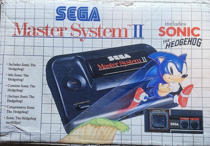 Rare Boxed. MINT Condition. Sega Master System II with Sonic Build In Game.