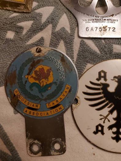 Vintage car badges