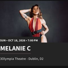 2 standing Mel c tickets