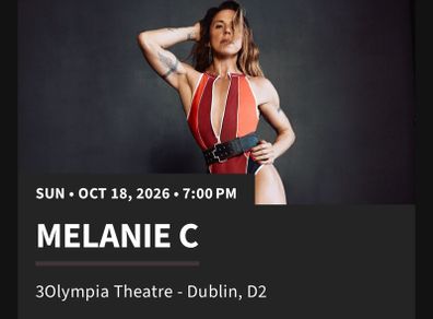 2 standing Mel c tickets