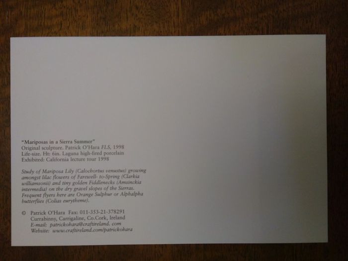 3 for 1 Postcards of Porcelain Sculpture