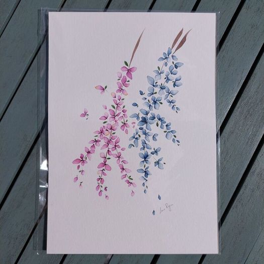 Original Watercolour Floral Painting