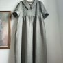 Pure Linen Gingham Dress Size Xl Image 4