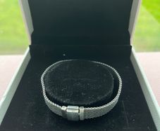 Pandora Reflexion Mesh Bracelet-Oxidised 17cm