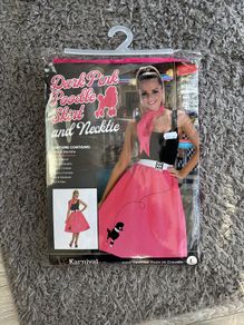 Halloween Costume: Dark Pink Poodle Skirt and Necktie