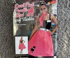 Halloween Costume: Dark Pink Poodle Skirt and Necktie