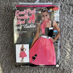 Halloween Costume: Dark Pink Poodle Skirt and Necktie